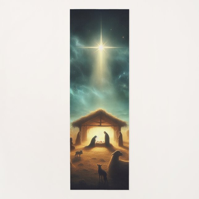 Weihnachten/Geburt/Jesus Yogamatte (Vorderseite)