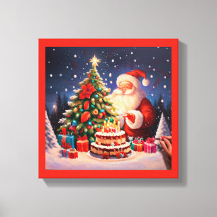 Weihnachten Geburtstag 11 Leinwanddruck