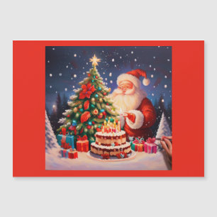 Weihnachten Geburtstag 11 Magnetkarte