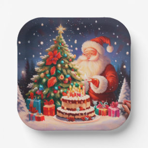 Weihnachten Geburtstag 11 Pappteller