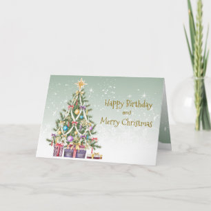 Weihnachten Geburtstag, Baum mit Bauern, Geschenke