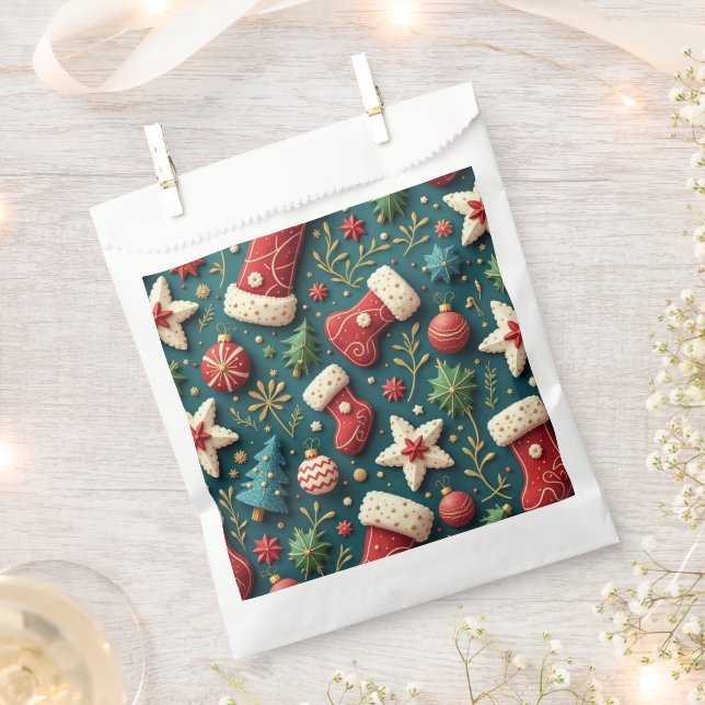 Weihnachten Gefallen Taschen ver. 1_1 Geschenktütchen (Ausgeschnitten)