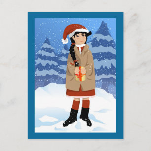 Weihnachten Gegenwart Postkarte