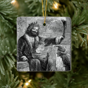 Weihnachten, Geist der Weihnachten Gegenwart Keramikornament