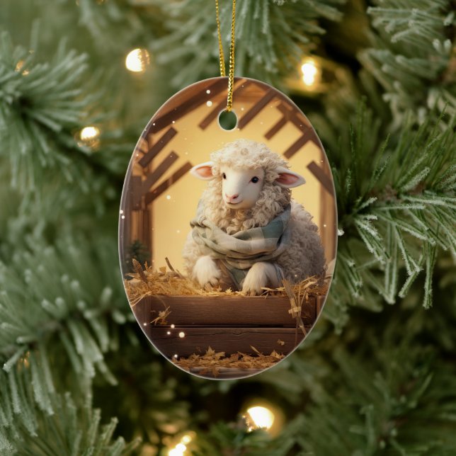 Weihnachten, Geschenk für Bauernfreunde Keramik Ornament (Baum)