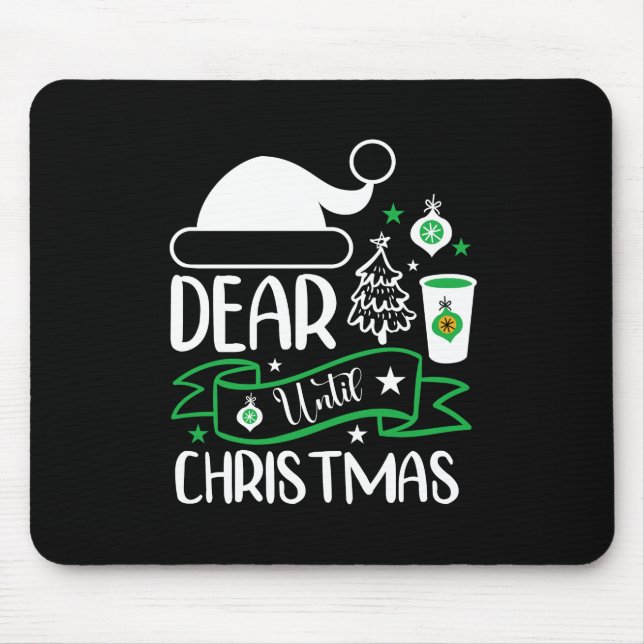 Weihnachten Geschenk Liebe bis Weihnachten Mousepad (Vorne)