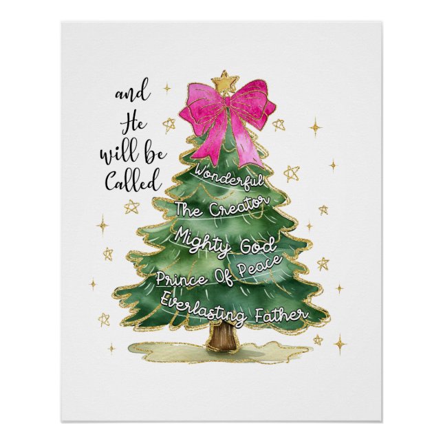 Weihnachten Geschenk und er wird frohe Weihnachten Poster (Vorderseite)