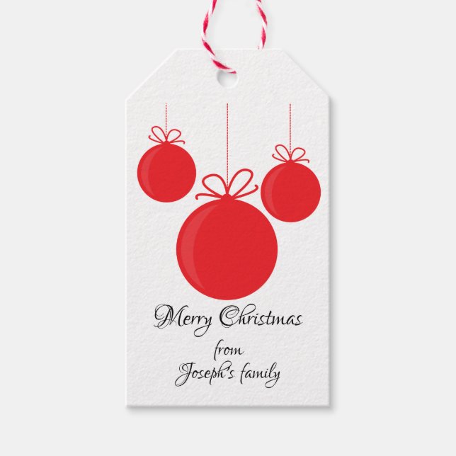 Weihnachten Geschenkanhänger (Vorderseite)