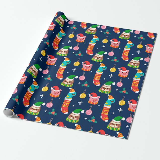 Weihnachten Geschenkpapier (Ungerollt)
