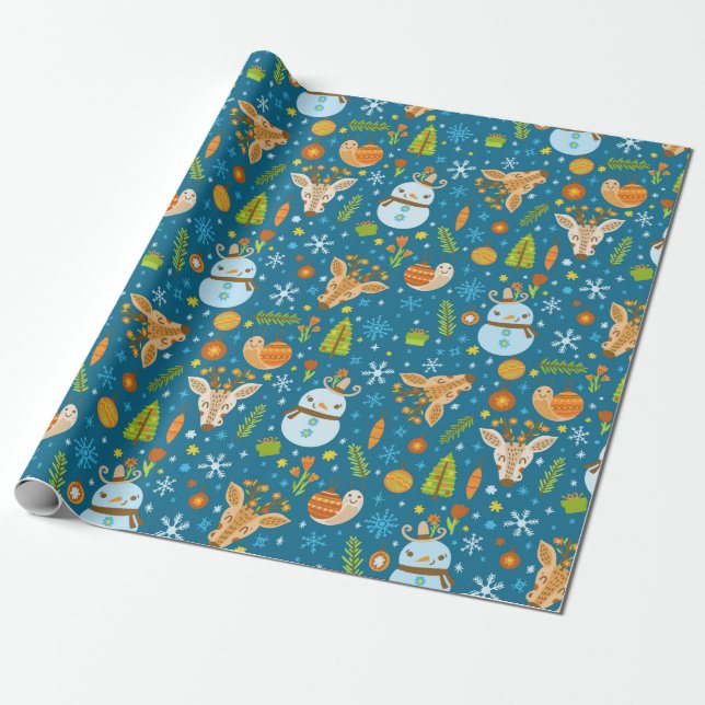 Weihnachten Geschenkpapier (Ungerollt)