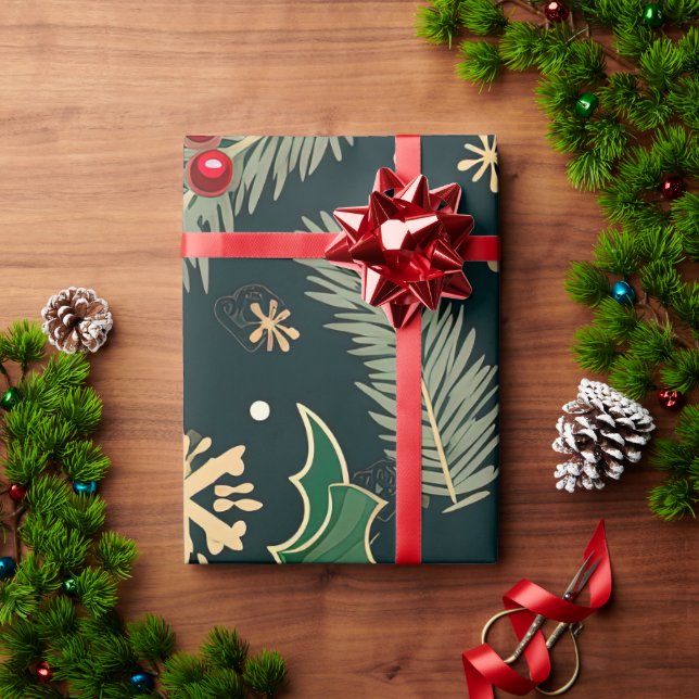 Weihnachten Geschenkpapier (Feiertagsgeschenk)