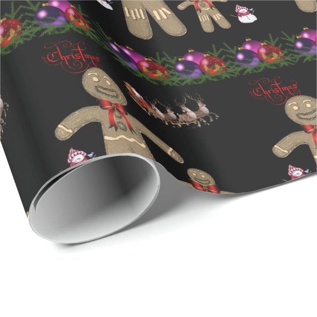 Weihnachten Geschenkpapier (Rolleneckpunkt)
