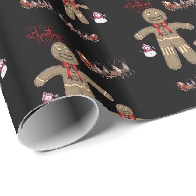 Weihnachten Geschenkpapier (Rolleneckpunkt)