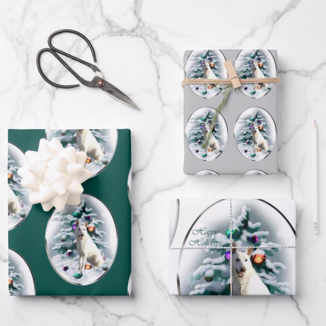 Weihnachten Geschenkpapier Set (Vorderseite)