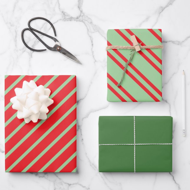 Weihnachten Geschenkpapier Set (Vorderseite)