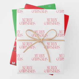 Weihnachten Geschenkpapier Set