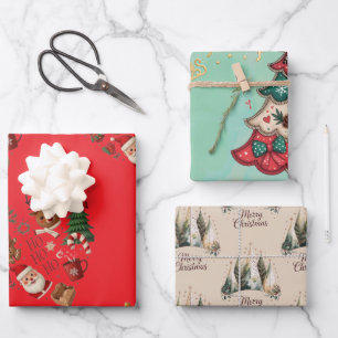 Weihnachten geschenkpapier set