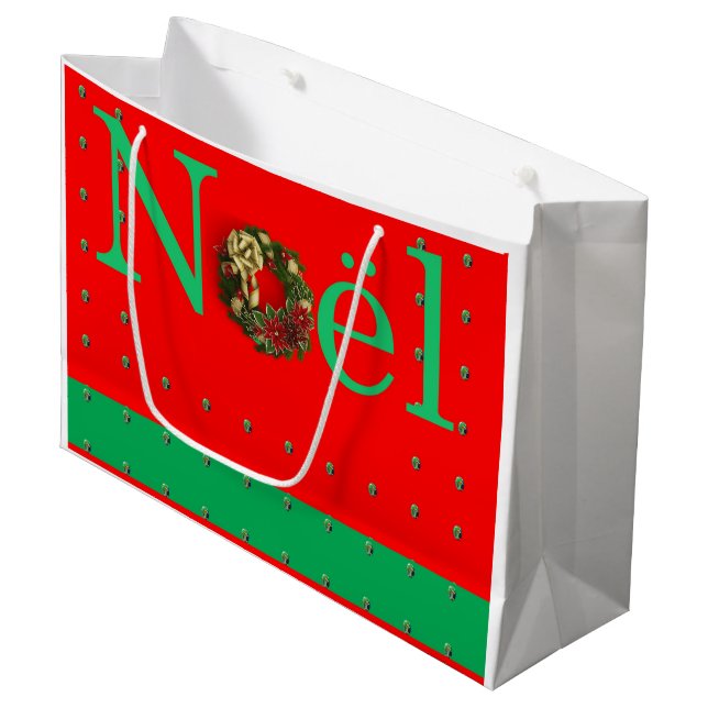 Weihnachten-Geschenktasche Große Geschenktüte (Vorderseite Schrägansicht)
