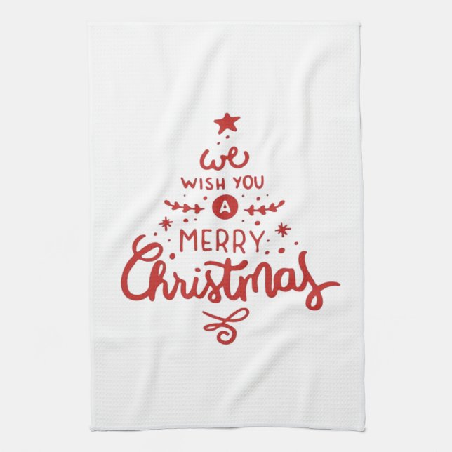 Weihnachten Geschirrtuch (Vertikal)