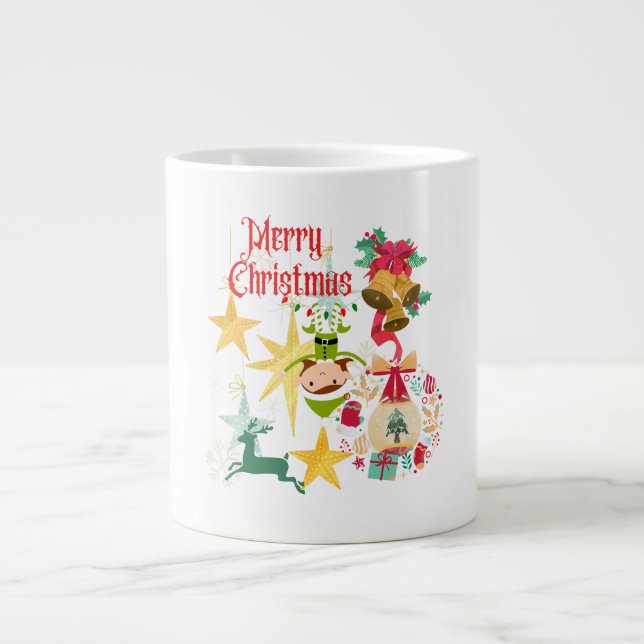 Weihnachten gibt dir Hoffnung und die Wärme Christ Jumbo-Tasse (Vorderseite)