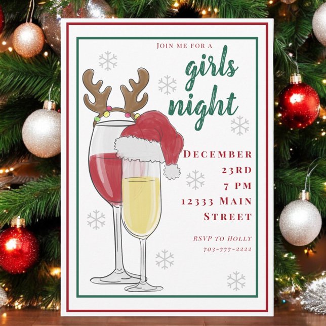 Weihnachten Girls Night Einladung (Von Creator hochgeladen)