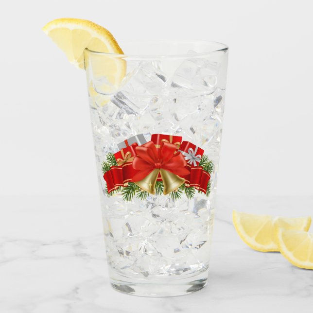 Weihnachten Glas (Vorderseite Ice)