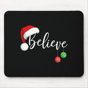 Weihnachten glaube an den Weihnachtsmann lustiges Mousepad