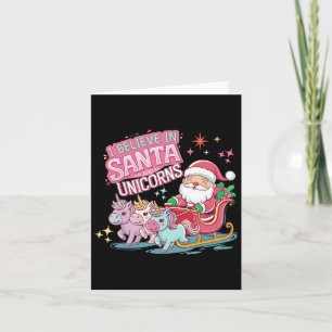 Weihnachten glaube ich an den Weihnachtsmann und E Karte