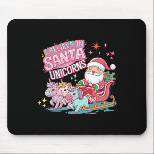 Weihnachten glaube ich an den Weihnachtsmann und E Mousepad