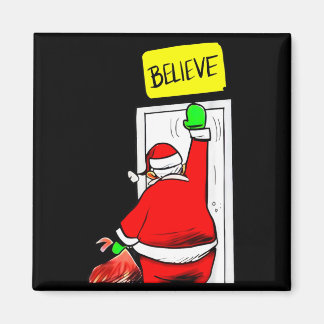 Weihnachten glauben an den Weihnachtsmann Magnet