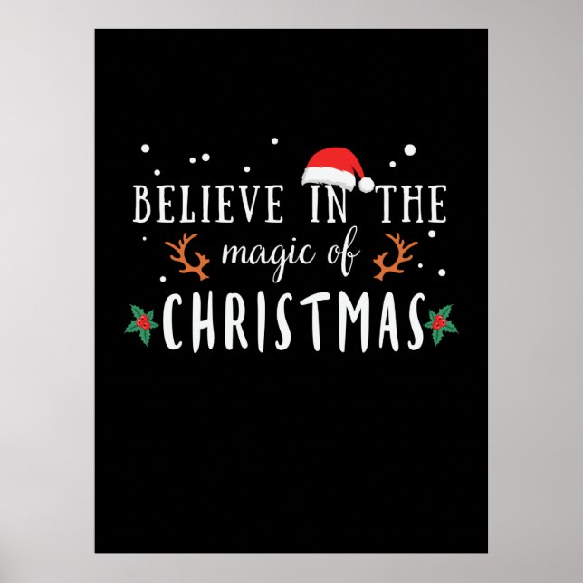 Weihnachten glauben an den Zauber der Weihnachtsze Poster (Vorne)