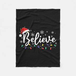 Weihnachten - Glauben Sie den Weihnachtsmann glaub Fleecedecke