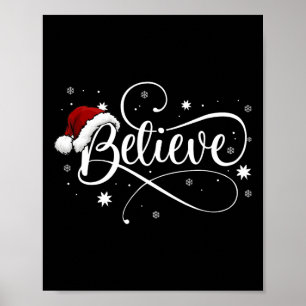 Weihnachten - Glauben Sie den Weihnachtsmann glaub Poster