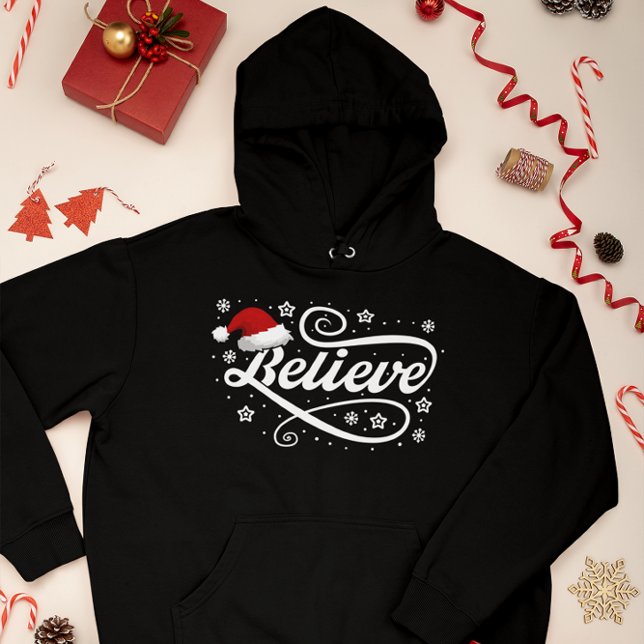 Weihnachten glaubt Weihnachtsmann - Weihnachtsmann Hoodie (Von Creator hochgeladen)