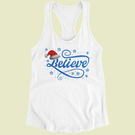 Weihnachten glaubt Weihnachtsmann - Weihnachtsmann Tank Top