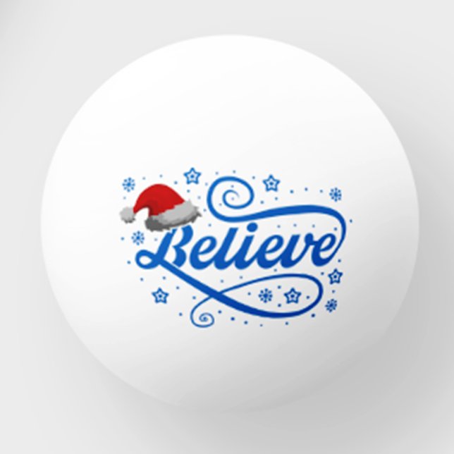 Weihnachten glaubt Weihnachtsmann - Weihnachtsmann Tischtennisball (Von Creator hochgeladen)