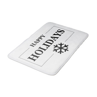 Weihnachten glücklichen Urlaub Custom Geschenk Mer Badematte