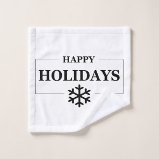 Weihnachten glücklichen Urlaub Custom Geschenk Mer Waschlappen