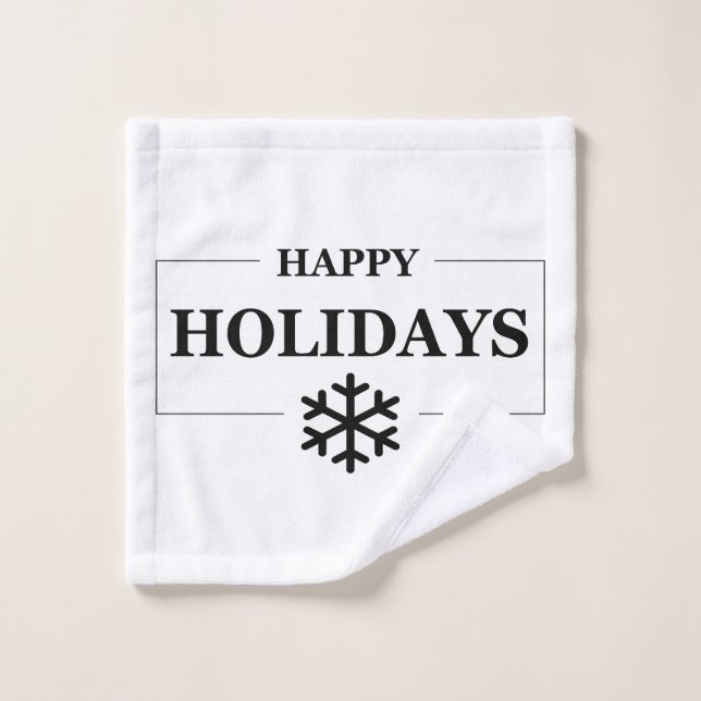 Weihnachten glücklichen Urlaub Custom Geschenk Mer Waschlappen (Waschlappen)