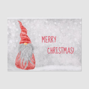Weihnachten Gnome sagt frohe Weihnachten! Seidenpapier
