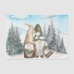 Weihnachten, Gnome Winter Seidenpapier