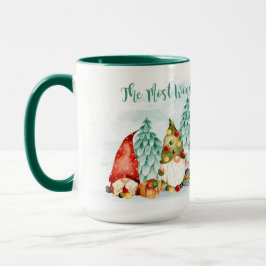 Weihnachten - Gnomen und Geschenke 2 Tone Kaffee T Tasse