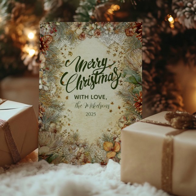 Weihnachten Golden Pine Greenery (Von Creator hochgeladen)