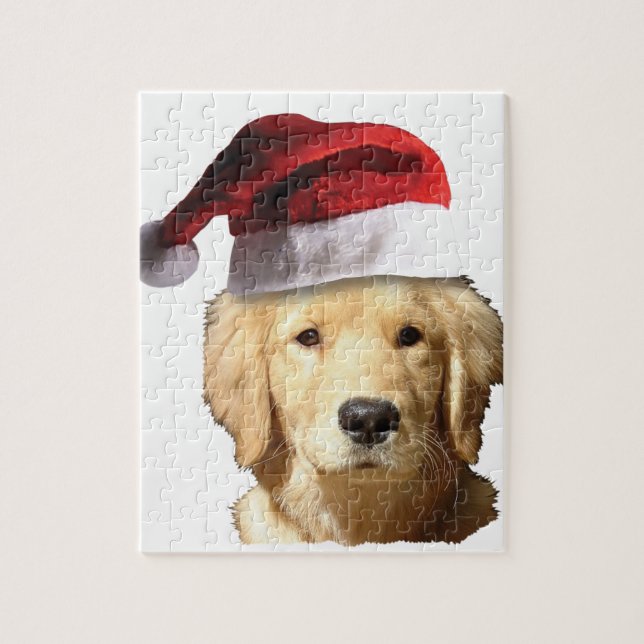 Weihnachten Golden Retriever (Vertikal)