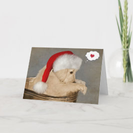 Weihnachten Golden Retriever Denken Sie an Sie Karte