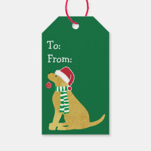 Weihnachten Golden Retriever Geschenkanhänger
