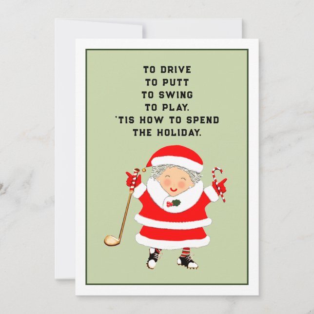 Weihnachten Golf (Vorderseite)