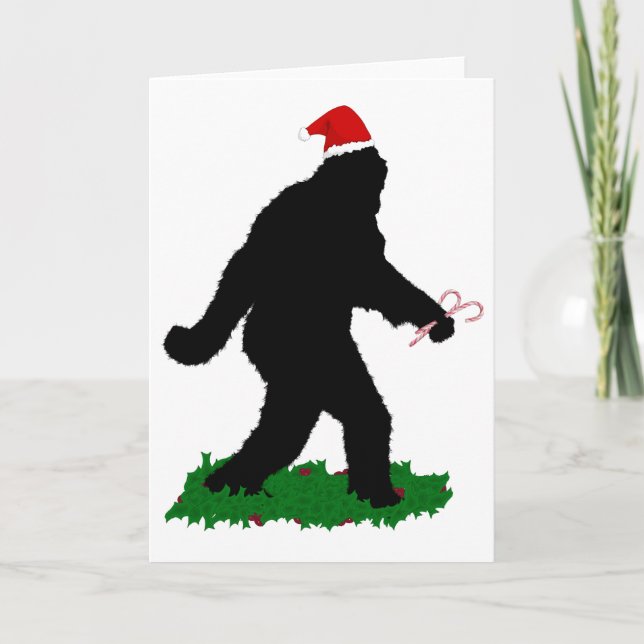 Weihnachten, Gone Squatchin' Feiertagskarte (Vorderseite)