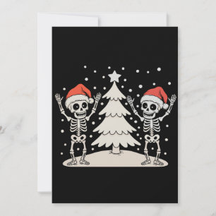 Weihnachten Goth Tanzende Skelette Xmas Ferien