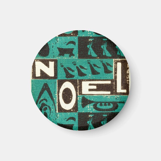 Weihnachten Green Magnet (Vorne)
